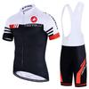 Summer New Cycling Suit Short-sleeved Suit Road Mountain Bike Shirt Quick-drying Breathable Cycling Shorts Men's