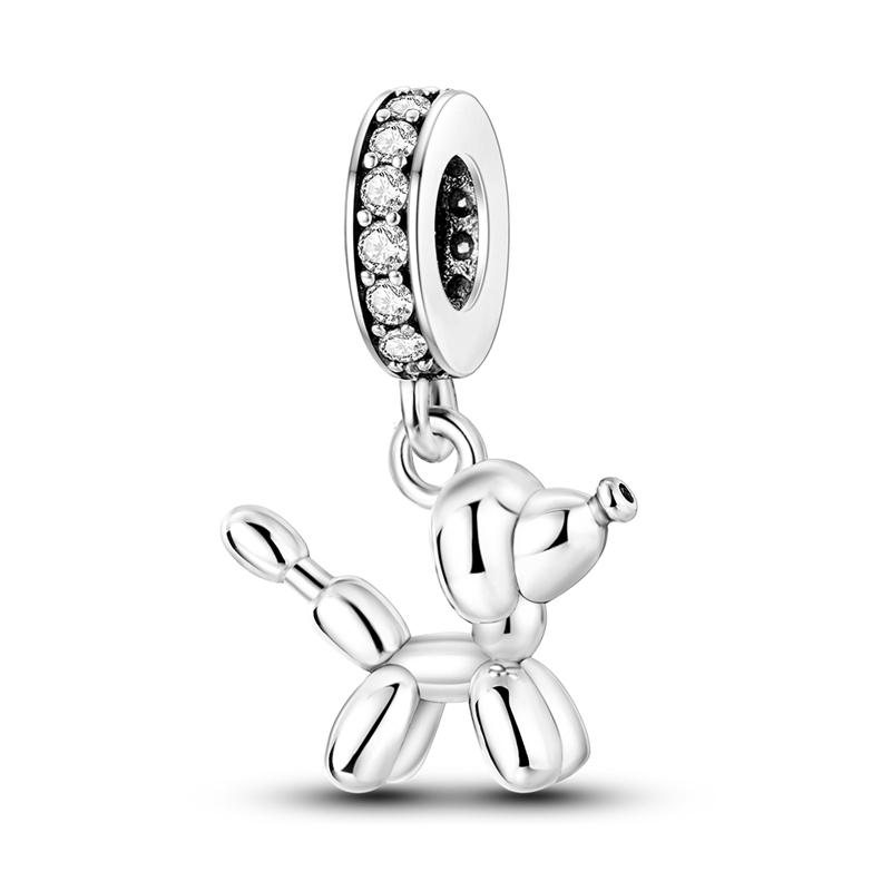 925 Silver Charms Beads Pendant Dog Cat Firefly Butterfly Dragonfly For Women Jewelry Making Fashion Accessories