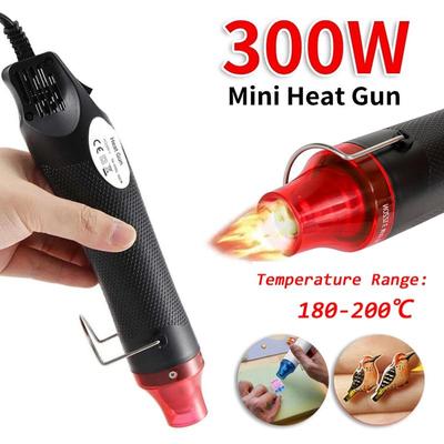 220V/110V Mini Wärme Pistole Elektrische Power Heißer Trockner Heißluft Pistole 300W Wärme Temperatur Gebläse schrumpfen Kunststoff Löten DIY Handwerk Werkzeug