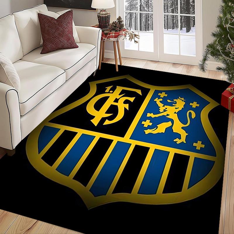 Portugal: Lion Emblem Green Shield Carpet Suitable for All Seasons Floor Mats Office Chair Cushion Fashion Bathroom Mat