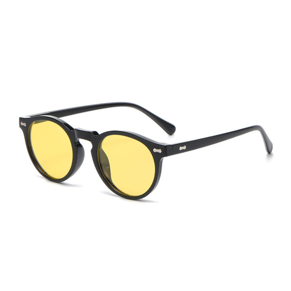 Retro Runde Polarisierte Sonnenbrille Herren Damen Mode Vintage Designer Fahrsonnenbrille Outdoor Reise Uv400 Shades Brille Neu