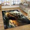 Ancient Pirate Ship Boat,Barque,Sailboa Rug Carpet for Living Room Bedroom Decor,Floor Mat Non-slip Decoration for Sofa Doormat