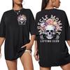 Muscle Mommy Lifting Club Aesthetic T Shirt Men Women Harajuku Vintage Fashion T-shirts 100% Cotton Oversized T-shirt Streetwear