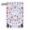 Bat Nail Decals Halloween Art Stickers, Cartoon Pumpkin Ghost for Holiday Decorations, Self-Adhesive Manicure Stickers Women Decorative Nails