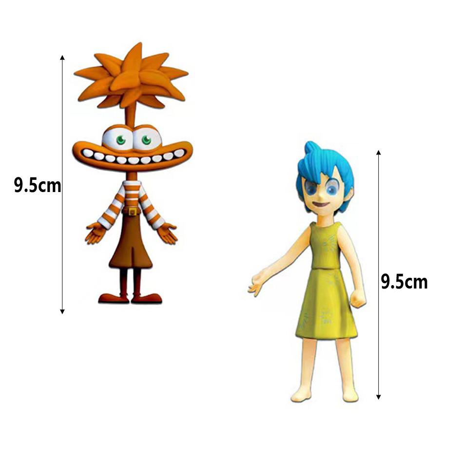 6Pcs/Set Inside Out Kids Toy Action Figure Sadness Joy Anger Action Doll Toy Cake Decorative Desk Ornament Kid Birthday Gift