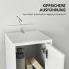 178 Cm Narrow Tall Bathroom Cabinet - White