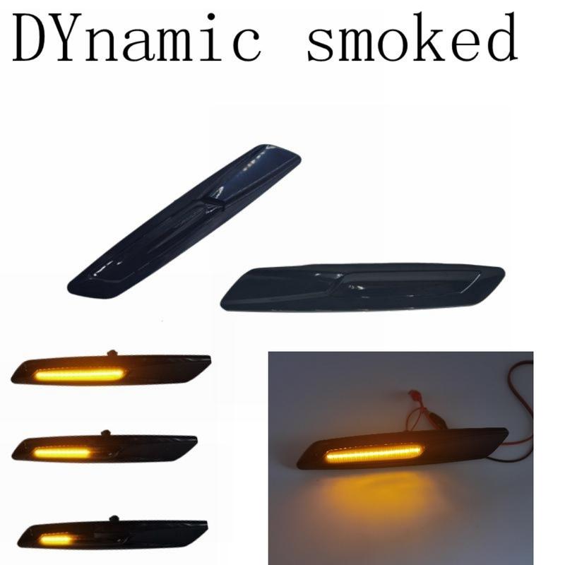 LED Dynamic Turn Signal Lights Side Marker For BMW 1 3 5 Series F30 E90 E91 E92 E93 E46 E60 E61 Blinker Indicator For F10 Style