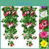 Artificial Morning Glory Silk Flowers 39.37 Inches Long For Home And Garden Decor**