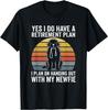 Funny Newfoundland Dog Retirement Plan Funny Newfie Owner Gift Unisex T-Shirt