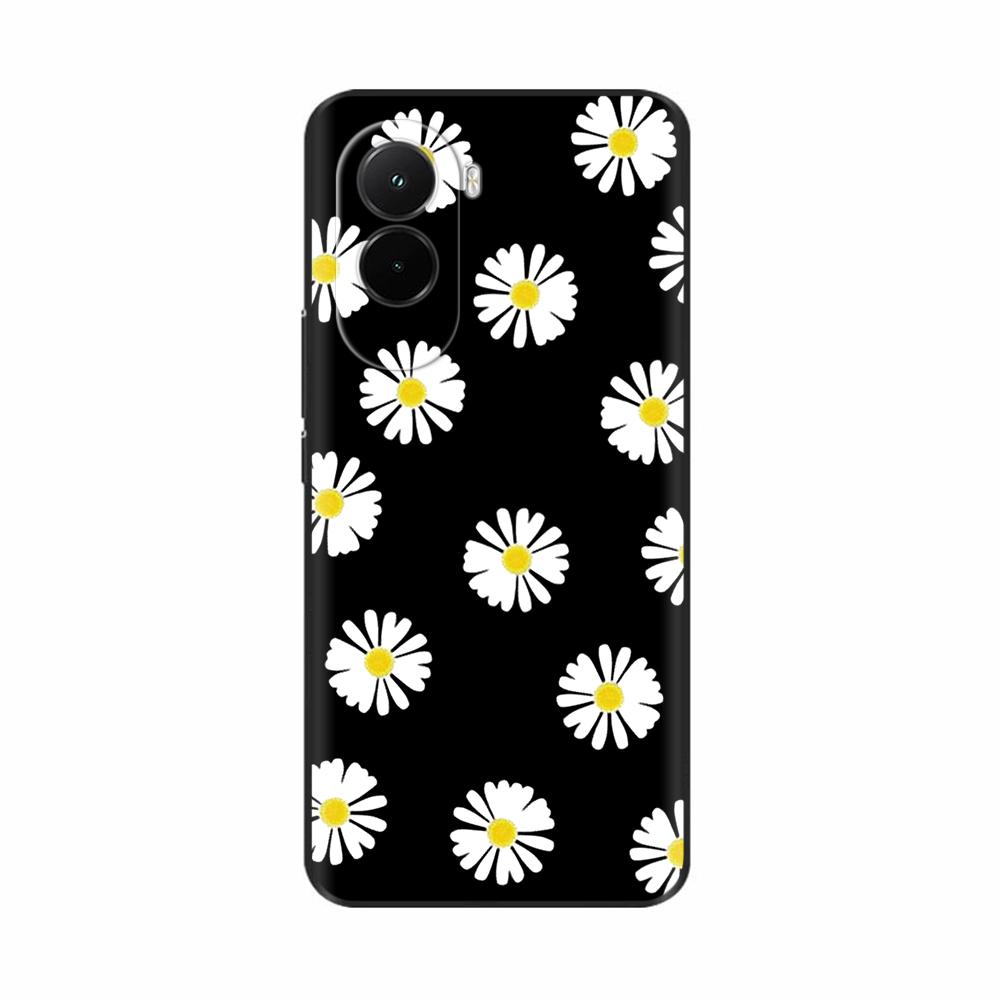 Weiche Hülle für Xiaomi Poco M7 4G Luxuriöser Druck-Rückdeckel für PocoM7 M7 Silikon-Stoßfänger Schutz Stoßfest Capa pocom7 4G Coque