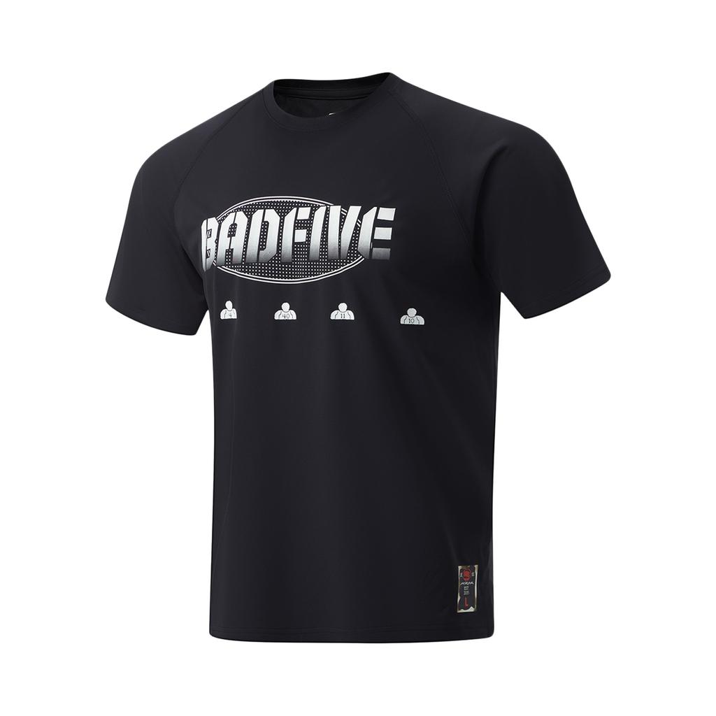 Li Ning BADFIVE T Shirt Men's Black ATSU079-6