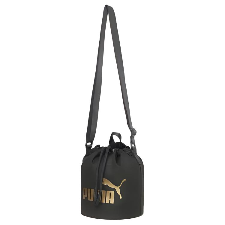 Puma Wmn Core Up Small Bucket Fabric Crossbody Bag Regular Women Bags Green 077388-03