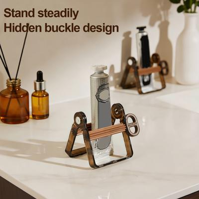 Adjustable Toothpaste Squeezer Bathroom Countertop Toothpaste Dispenser Cream Tube Squeezer Fits Various Tubes for Facial Cleanser Hand Cream Paint