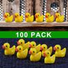 100Pcs Resin Mini Duck Miniature Figurines Ornaments Decor Yellow Animal Garden Crafts Tiny Duck Landscape Plants Fairy MIT