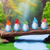 30 stk. Mini Julehat Nissefigur Lille Ansigtløs Dværge Harpiks Statue Miniature Farverig Hat Nisse Pynt Fe Have Dekoration