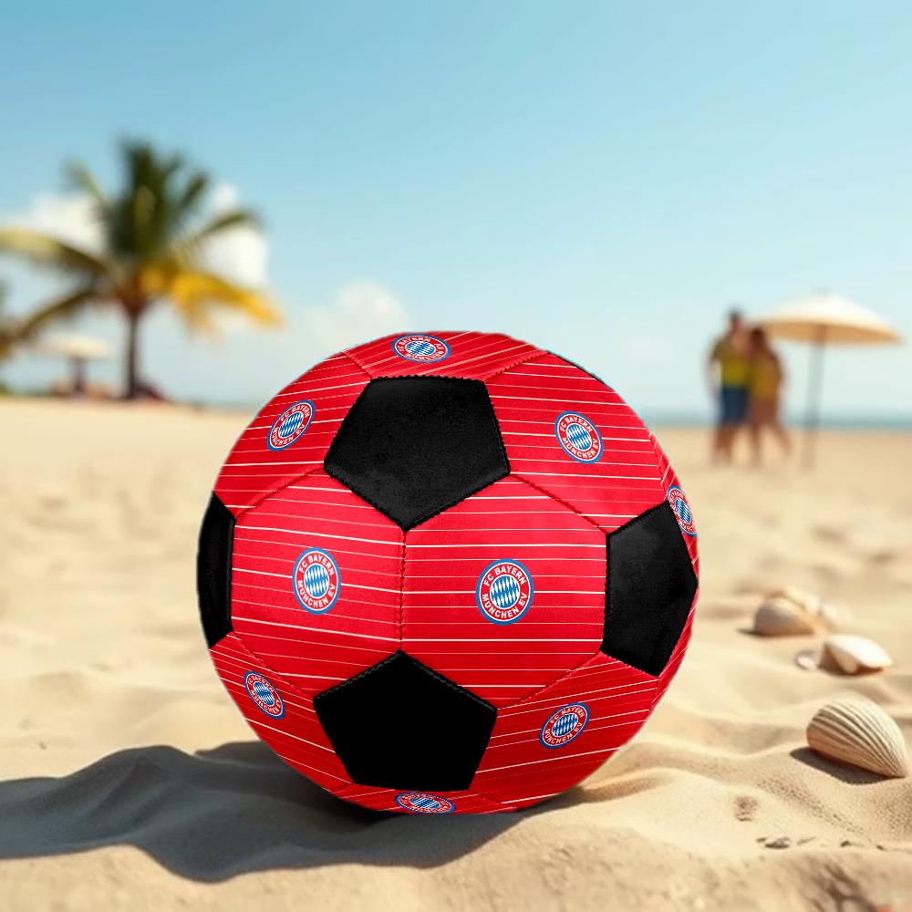 SIZE 5 FC Bayern München Soccer Ball Colorful All Ages Machine Stitched PVC Competition Ready Durable High-Bounce