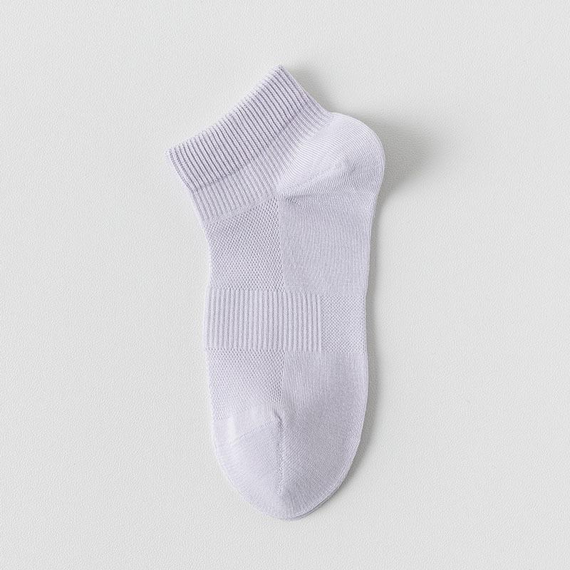 Women's Summer Thin Sweat Absorbing Breathable Mesh Breathable Deodorant Short Cotton Socks