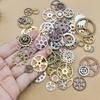 Steampunk Legeringstandhjul Smykkeaccessories: Retro Mekanisk Halskæde & Armbånd DIY Materialer