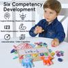 Tabla de Desen Aritmetică cu Degete din Lemn Labirint Jucării Educative Învățare Operații Matematice Adunare Scădere Tablă Cognitivă de Potrivire
