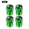 4Pcs Car Goods Dustproof Cap Car Tire Valve Stem Caps Bolt-In For Skoda A7 Fabia Kamiq Karoq Kodiaq Octavia Rapid Scala Superb  BD8