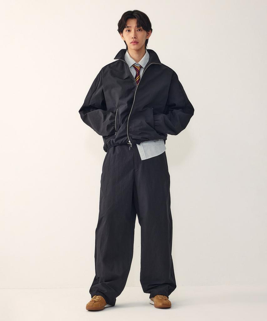 Studio Tomboy [Men] High-Neck Zipper Pocket Zip-Up Jumper_Black 9156213557