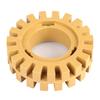 Disque à meuler et à polir en caoutchouc de 100 mm 4 pouces Forme de dents en zigzag Gomme(Sans queue)