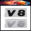 V8 ABS Premium 3D per Auto Parafango Bagagliaio Cofano Posteriore Decalcomania Emblema Badge Adesivo