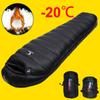 Sac de couchage ultraléger en duvet de canard blanc pour Camping en plein air, sac de couchage pour adulte, adapté aux voyages, à la randonnée et au Camping, hiver et automne