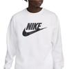 Nike Sportbekleidung Club Fleece, Herren weißes Sweatshirt