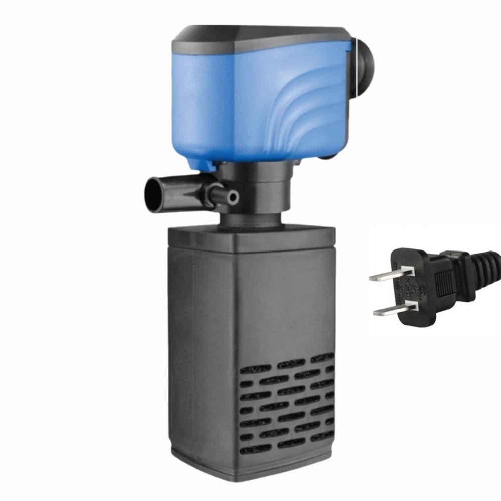 3 In 1 Aquarium Filter Pump Energy Efficient Silent Operation Submersible Filter Black Filter Cotton Plastic Water Filter Pump