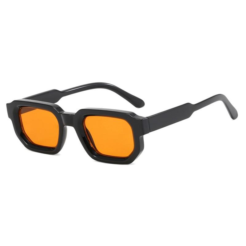 KLASSNUM Men Women Vintage Rectangle Frame Sunglasses Fashion UV400 Shades Luxury Brand Design Eyewear Women Goggles