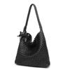 Premium Sense Niche Hand-woven Bag Large Capacity Tote Bag Casual Lazy Style Shoulder Underarm Shoulder Bag