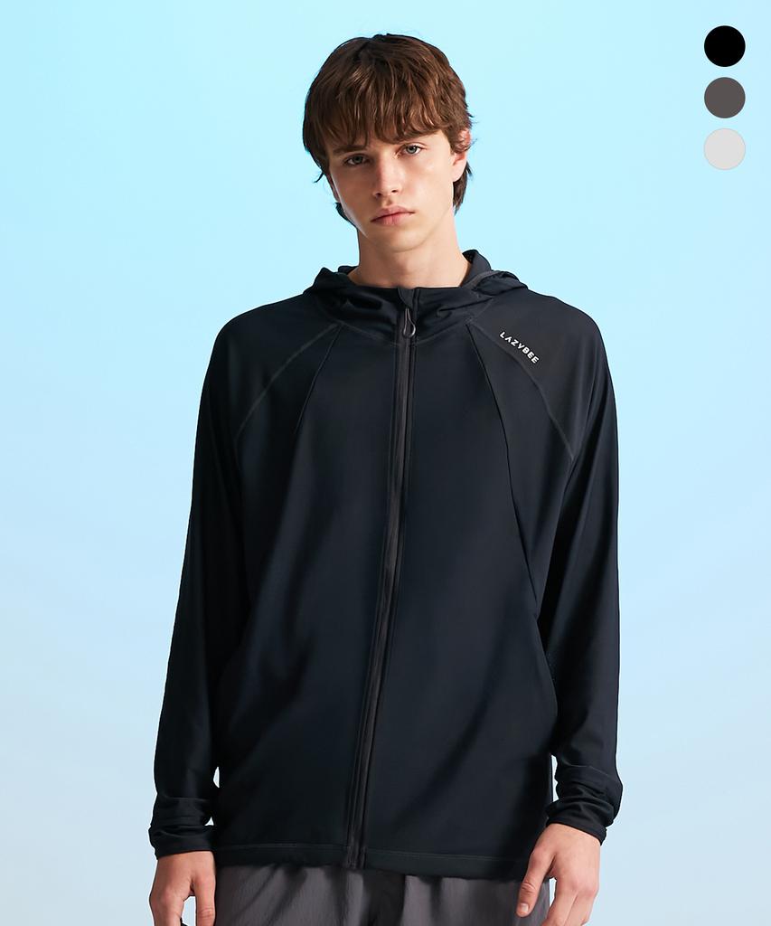 Leijibi Tech Flow Hydro Performance Loose Fit Hooded Zip-Up Rash Guard M (3 Colors)
