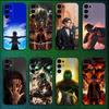 Anime E-Eren Yeager Phone Case For Samsung S25,S24,S21,S22,S23,S30,Ultra,S20,Plus,Fe,Lite,Note,10,9,5G Black Cover