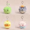 Cute Selfdeprecating Bear Plush Keychain With Soft Polyester For Girls And Boys