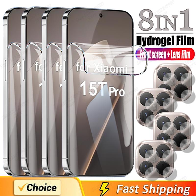 8IN1 Hydrogel Film for Xiaomi Mi 15T 9T Pro Screen Protector for Mi 13 12 11 Lite Note 10 Pro Lens Soft Film