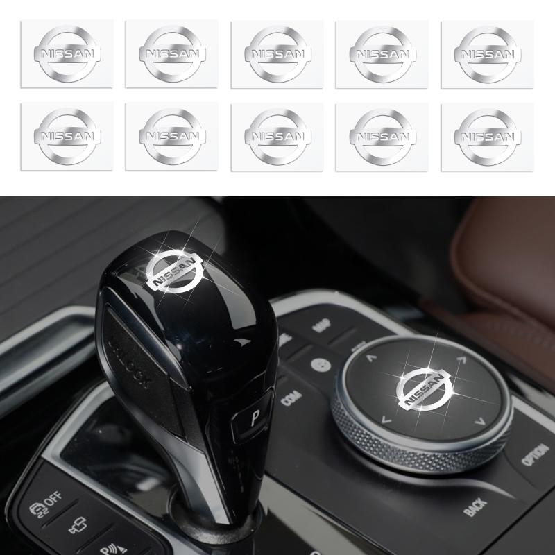 DIY 3D Metal Car Interior Decoration Sticker Car Accessories For Nissan Qashqai X J10 J11 Trail Tiida Teana Skyline Juke X-trail