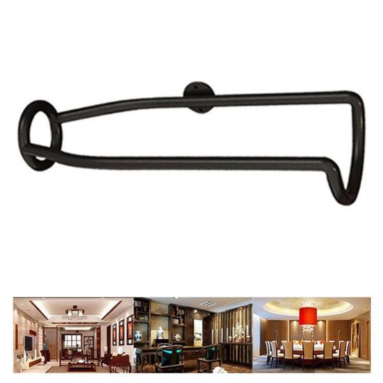 Iron Art Wine Rack Industrial Style Easy Installation Wall Mounted Wine Rack Bottles Beer Cans Iron Storage Shelf