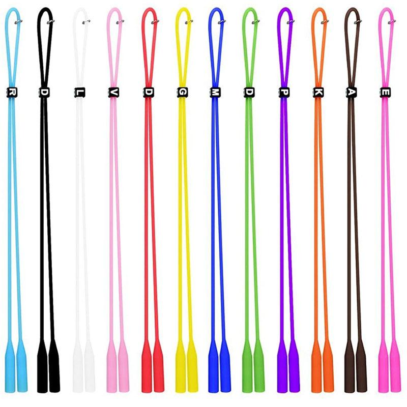 Silicone Round Shape Head Buckle Spectacles Cord Sports Non-slip And Non-slip Extra-long Round Shape Head Spectacles Cord For Adults And Children