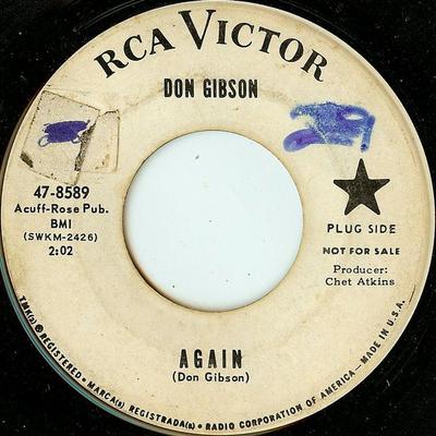 7inch Record DON GIBSON - Again 478589PROMO RCA Victor 1965 US Folk Used