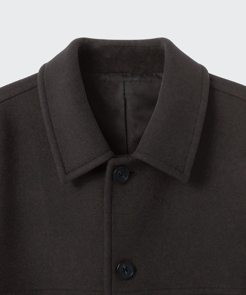 Musinsa Standard Wool Blend Oversized Car Coat [Gunmetal]