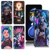 Coque de téléphone en silicone noir Arcane Jinx Anime pour Xiaomi POCO X3 X4 NFC F5 M3 M4 M6 X5 X6 Pro F3 F4 GT 5G C55 C65 M5