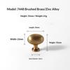 1Pcs Kitchen Furniture Handles Vintage Style Brass Handles Bronze Single-Hole Small Knob For Wardrobe Doors Drawers And Cabinets