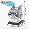 MOOXI Tier-Serie MOC Baustein Panda Tiger Katze BrickHeaded Ser Modell Erwachsene Baustein Kinder Lernspielzeug Für Kinder Geschenk