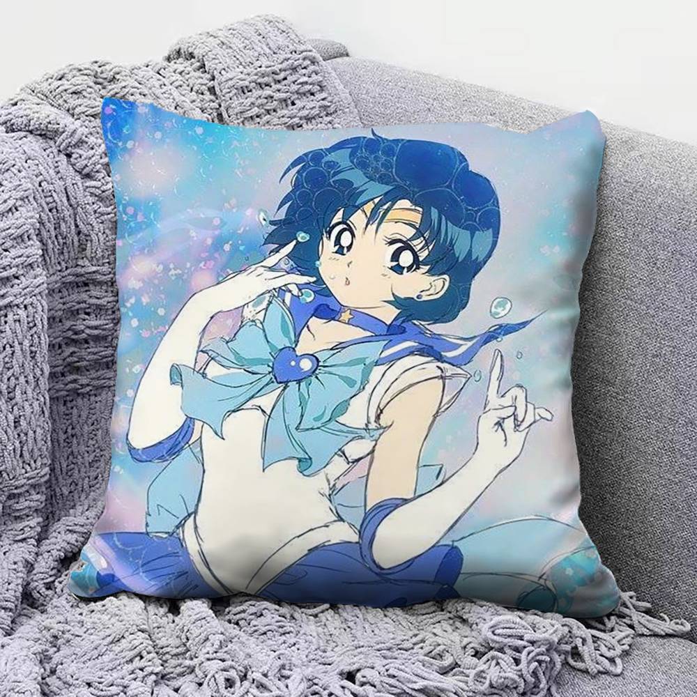 Sailor Moon Anime Girl Cute Pillow Covers Home Sofa Cushion Covers and Aecorative Custom