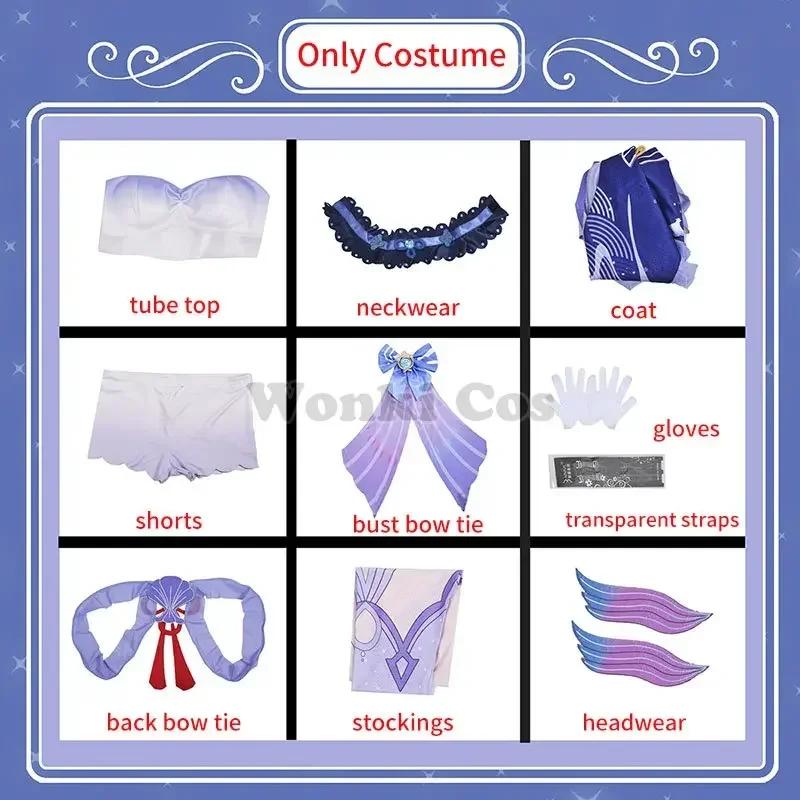Spiel Genshin Impact Sangonomiya Kokomi Cosplay Kostüm Perücke Halloween Party Kostüme Gen Cosplay Shin Kokomi Kostüme