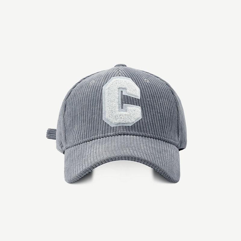 Baseball Cap Ladies Letter Print C Snapback Hat Women Shopping Dress Up Adjustable Casual Caps Hip Hop Hats Latest Fashion Corduroy