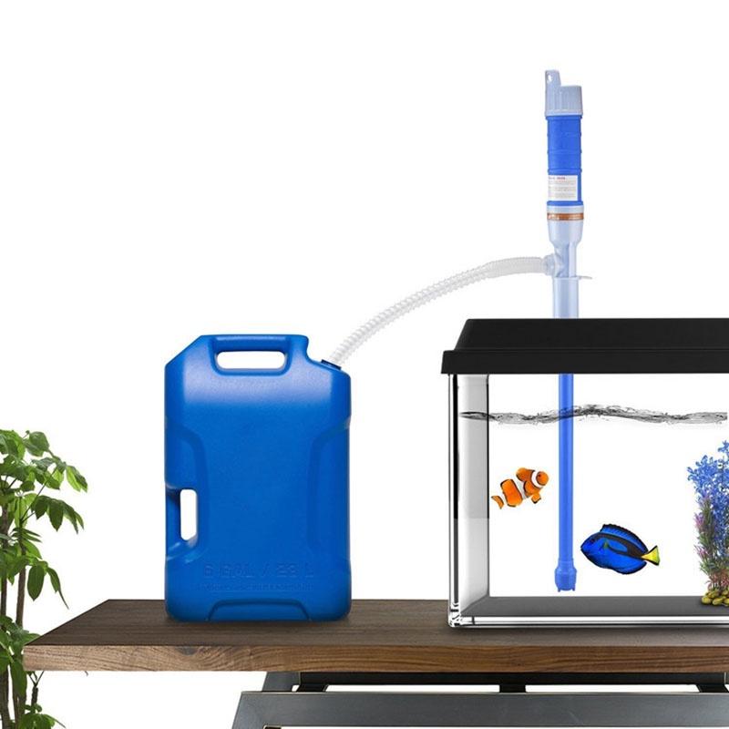 Elektrische Siphonpumpe für Flüssigkeitstransfer in Premiumqualität für Benzin, Öl, Wasser, Aquarien