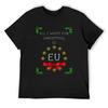 Allt jag vill ha till jul är EU T-shirt överdimensionerad t-shirt billiga grejer snabbtorkande träningsskjortor för män