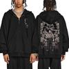 Japanese Anime Zipper Hoodies Jujutsu Kaisen Satoru Gojo Graphic Hoodie Anime Streetwear Harajuku Sweatshirts Mens Tops